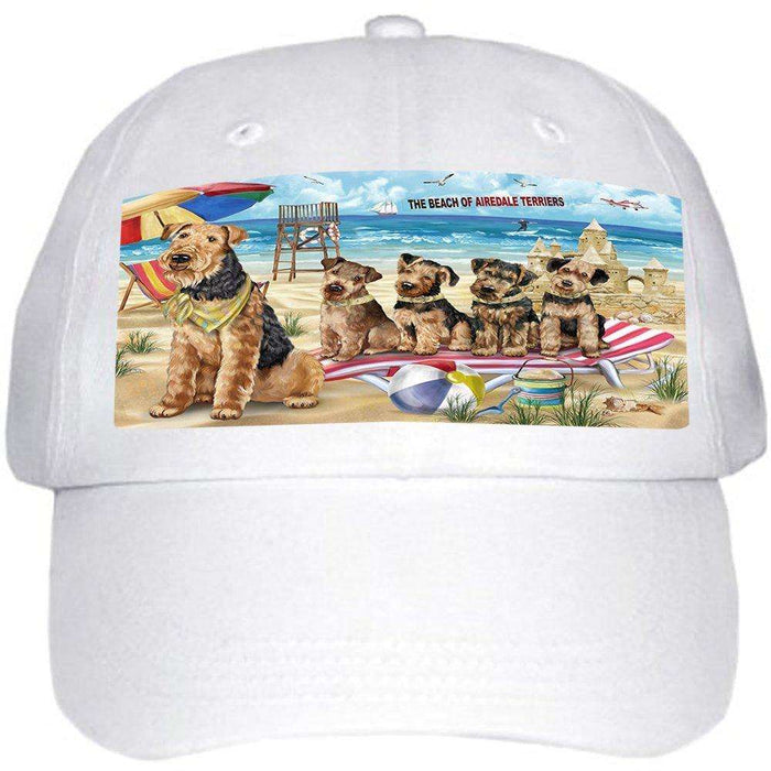 Pet Friendly Beach Airedale Terriers Dog Ball Hat Cap HAT49527