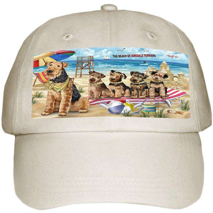 Pet Friendly Beach Airedale Terriers Dog Ball Hat Cap HAT49527