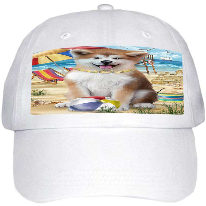 Pet Friendly Beach Akita Dog  Ball Hat Cap HAT53577
