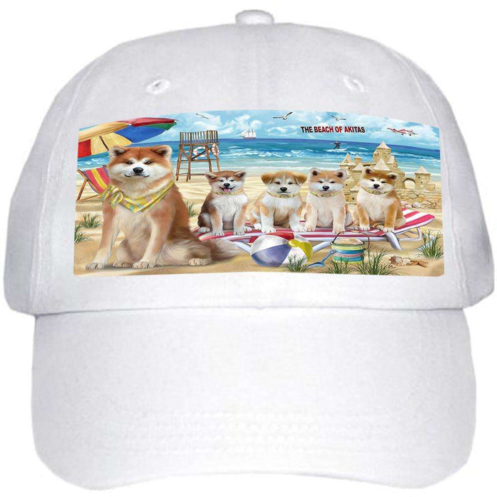 Pet Friendly Beach Akitas Dog  Ball Hat Cap HAT53565