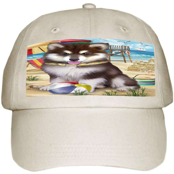 Pet Friendly Beach Alaskan Malamute Dog  Ball Hat Cap HAT53586