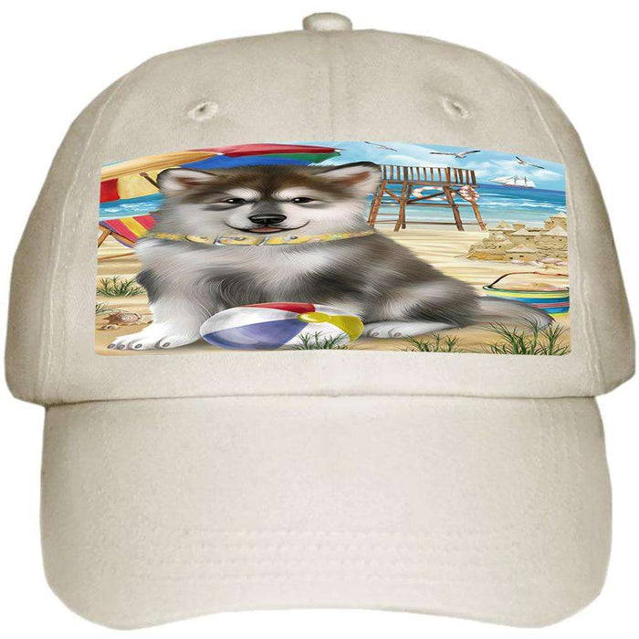 Pet Friendly Beach Alaskan Malamute Dog  Ball Hat Cap HAT53589