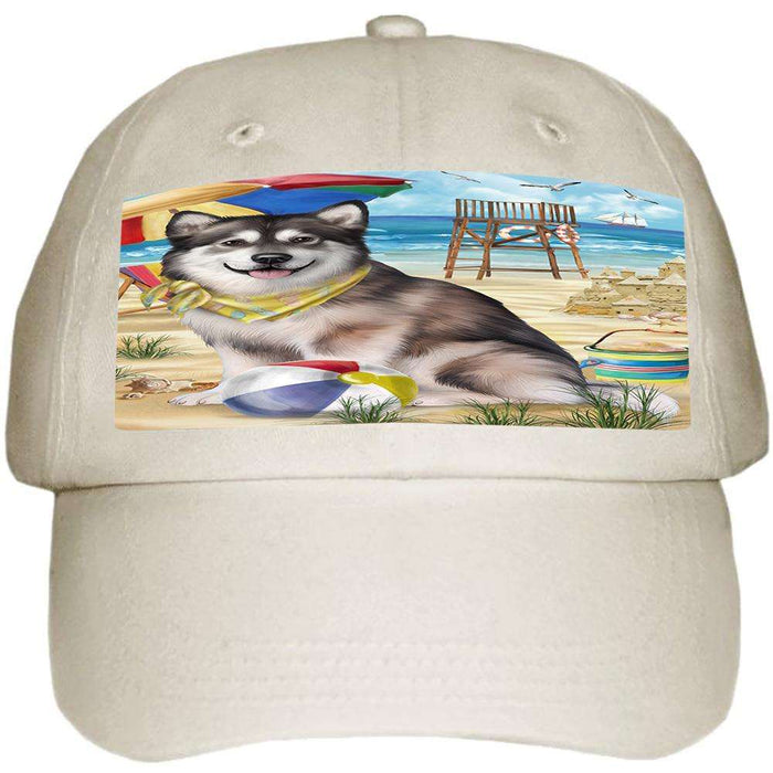 Pet Friendly Beach Alaskan Malamute Dog  Ball Hat Cap HAT53598