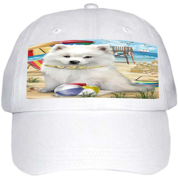 Pet Friendly Beach American Eskimo Dog  Ball Hat Cap HAT53604