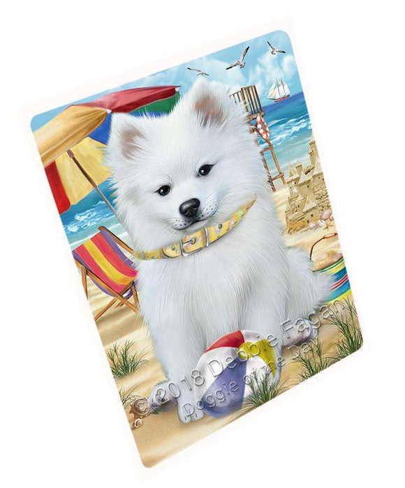 Pet Friendly Beach American Eskimo Dog Cutting Board C53742