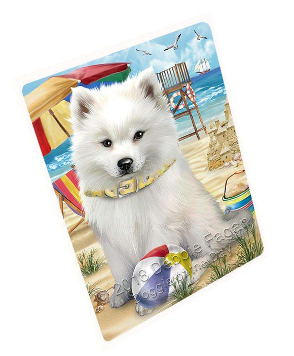 Pet Friendly Beach American Eskimo Dog Magnet Mini (3.5" x 2") MAG53739