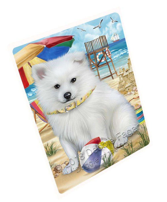 Pet Friendly Beach American Eskimo Dog Magnet Mini (3.5" x 2") MAG53745