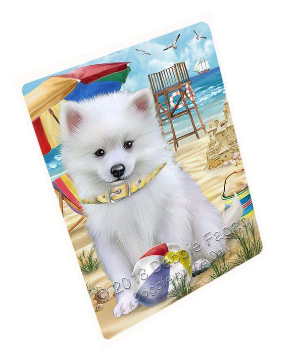 Pet Friendly Beach American Eskimo Dog Magnet Mini (3.5" x 2") MAG53748