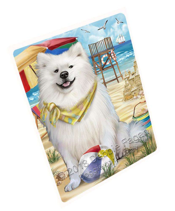 Pet Friendly Beach American Eskimo Dog Magnet Mini (3.5" x 2") MAG53751
