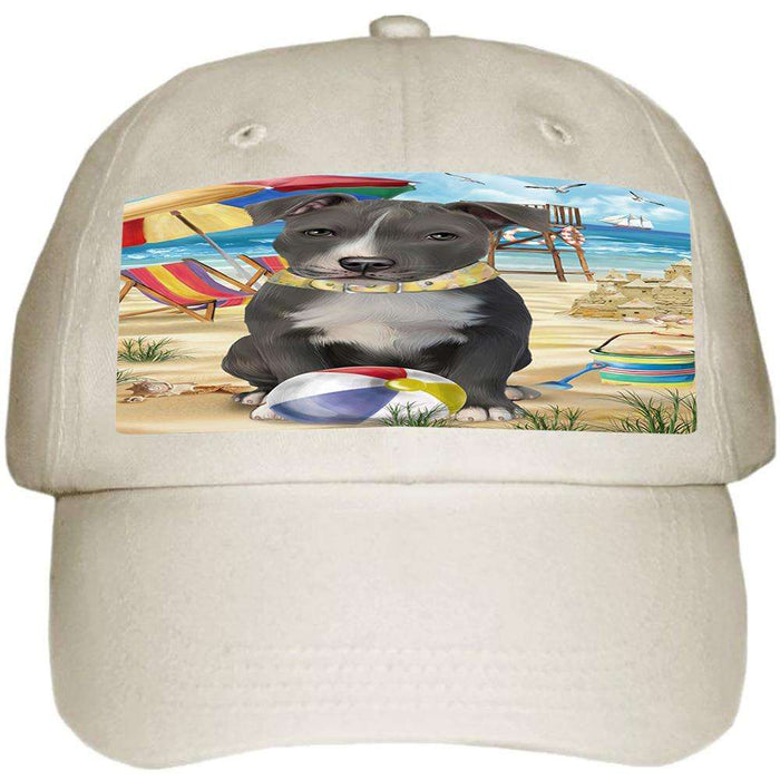 Pet Friendly Beach American Staffordshire Terrier Dog  Ball Hat Cap HAT53622