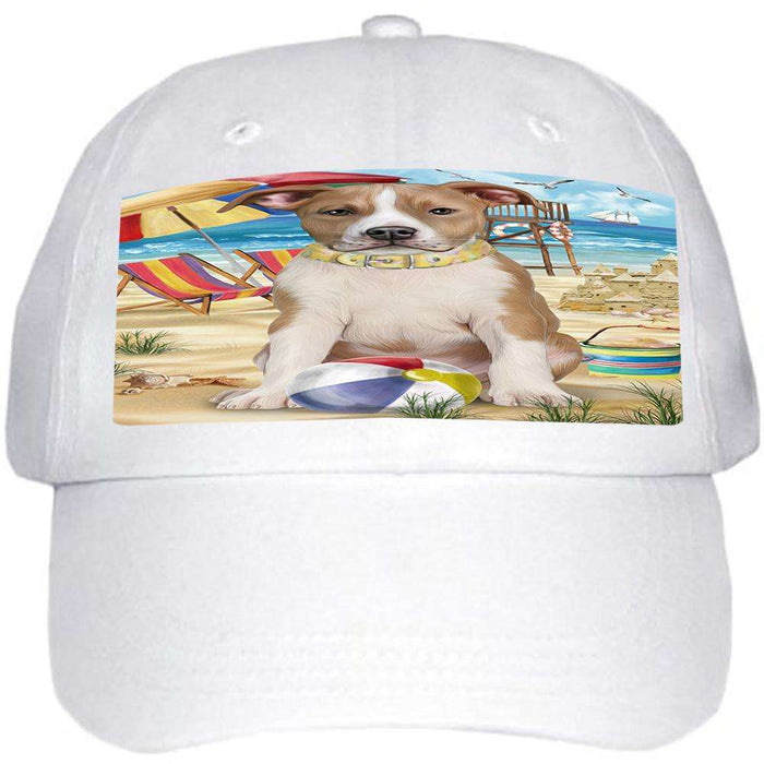 Pet Friendly Beach American Staffordshire Terrier Dog  Ball Hat Cap HAT53625