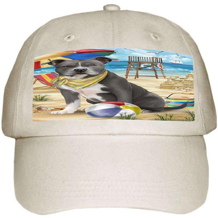 Pet Friendly Beach American Staffordshire Terrier Dog  Ball Hat Cap HAT53634