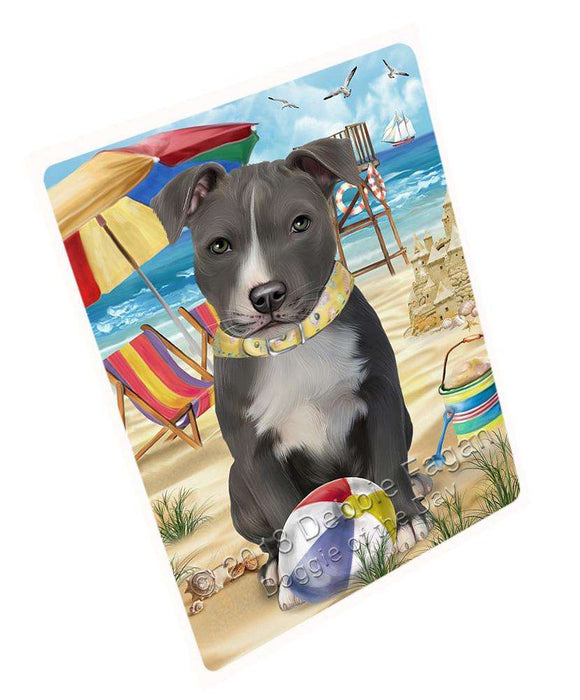 Pet Friendly Beach American Staffordshire Terrier Dog Cutting Board C53757