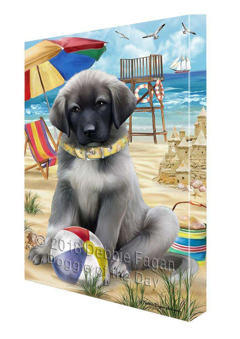 Pet Friendly Beach Anatolian Shepherd Dog Canvas Wall Art CVS65437
