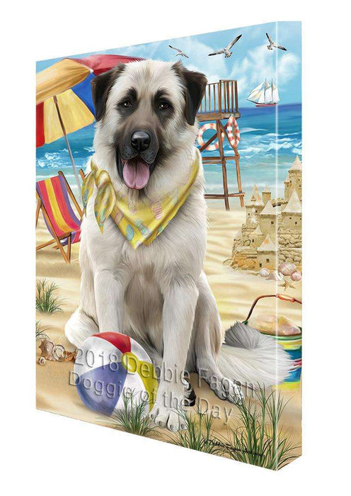Pet Friendly Beach Anatolian Shepherd Dog Canvas Wall Art CVS65455