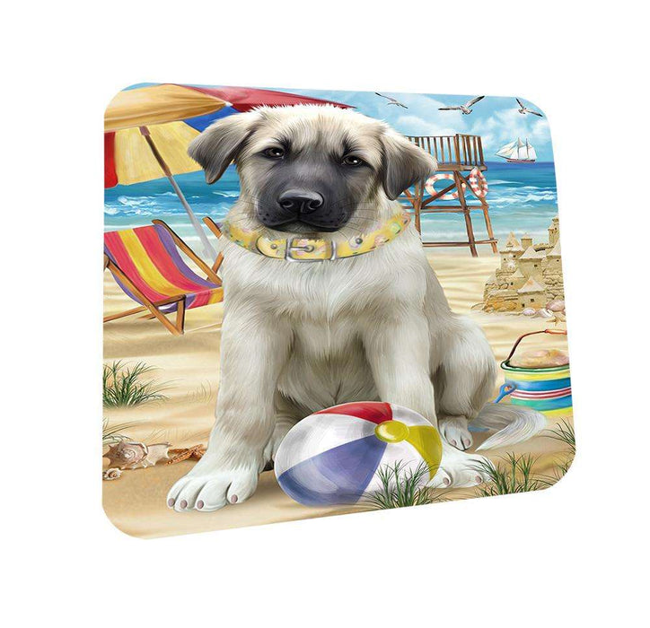 Pet Friendly Beach Anatolian Shepherd Dog Coasters Set of 4 CST49929
