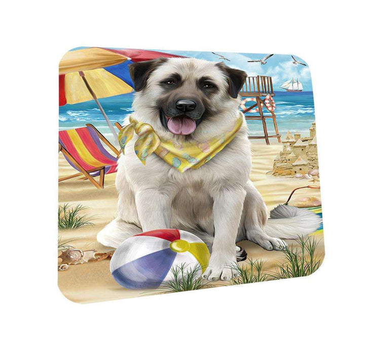 Pet Friendly Beach Anatolian Shepherd Dog Coasters Set of 4 CST49932