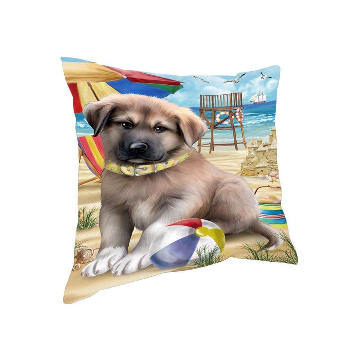 Pet Friendly Beach Anatolian Shepherd Dog Pillow PIL55728