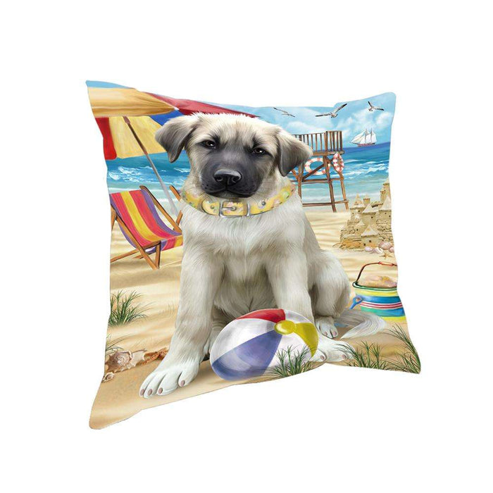 Pet Friendly Beach Anatolian Shepherd Dog Pillow PIL55736