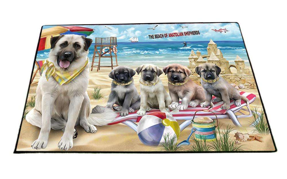Pet Friendly Beach Anatolian Shepherds Dog  Floormat FLMS50223