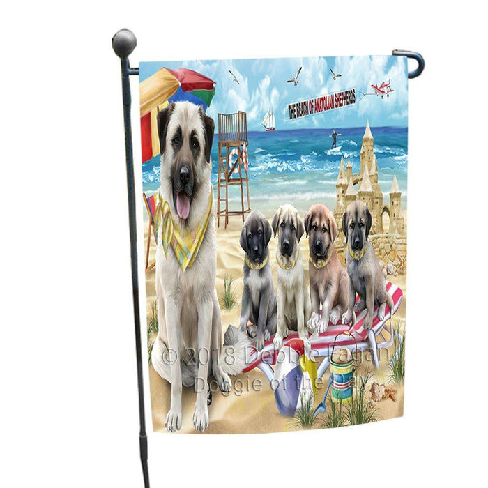 Pet Friendly Beach Anatolian Shepherds Dog Garden Flag GFLG49801