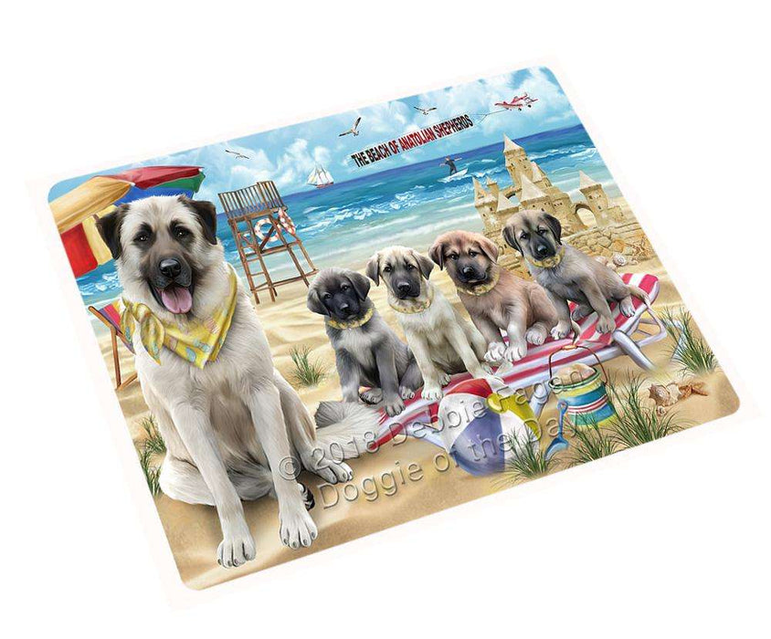 Pet Friendly Beach Anatolian Shepherds Dog Magnet Mini (3.5" x 2") MAG53784