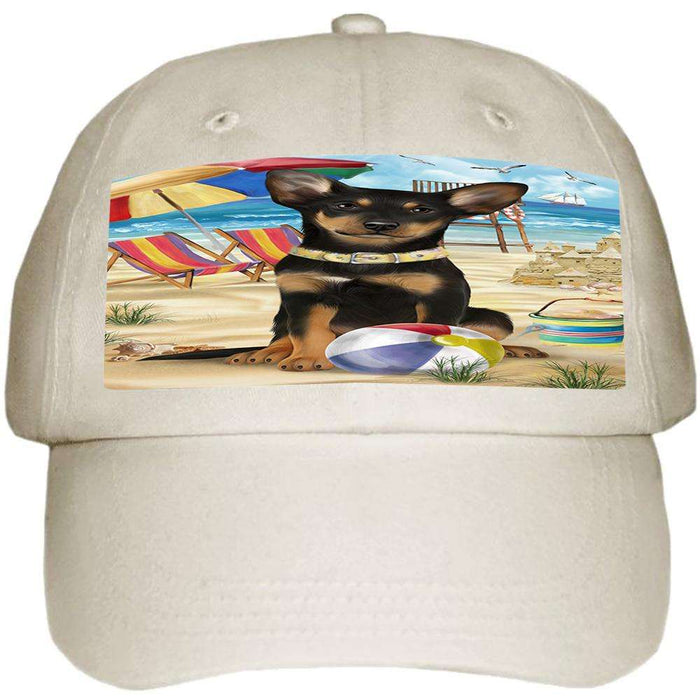 Pet Friendly Beach Australian Kelpie Dog  Ball Hat Cap HAT53658