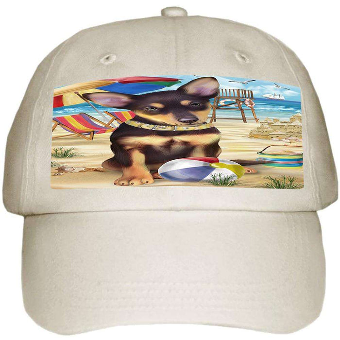 Pet Friendly Beach Australian Kelpie Dog  Ball Hat Cap HAT53661