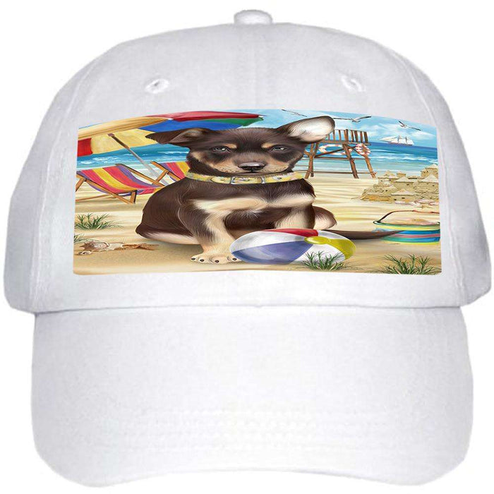 Pet Friendly Beach Australian Kelpie Dog  Ball Hat Cap HAT53664