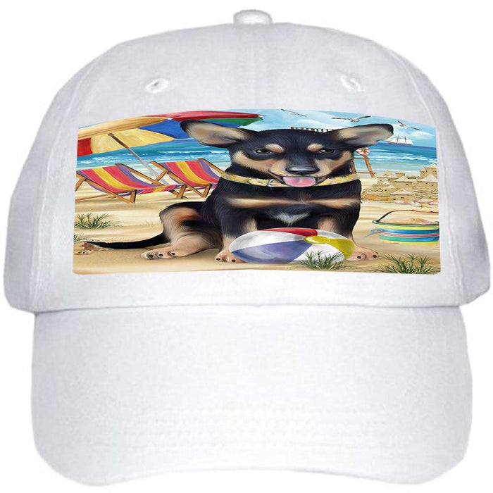 Pet Friendly Beach Australian Kelpie Dog  Ball Hat Cap HAT53667