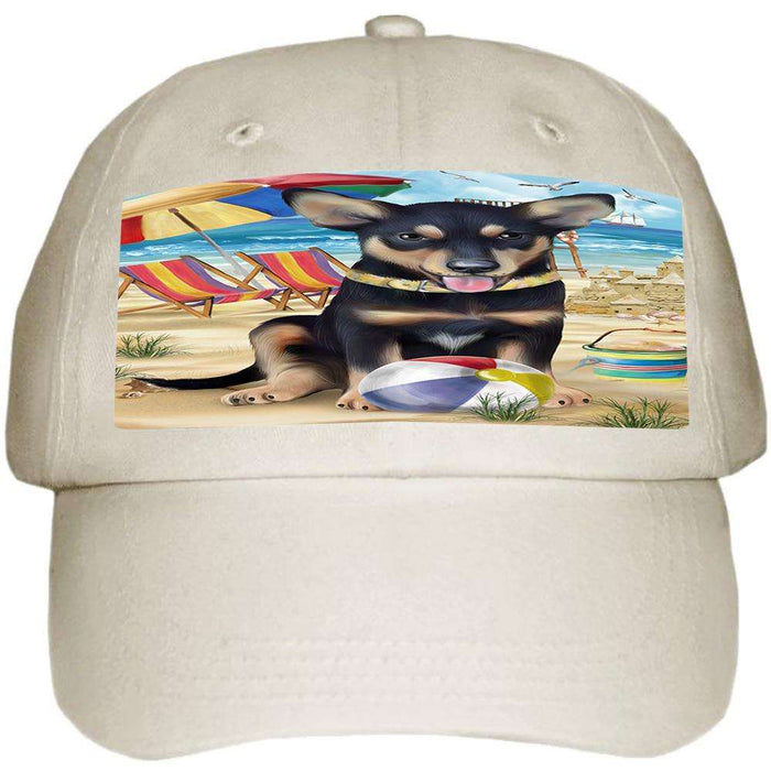 Pet Friendly Beach Australian Kelpie Dog  Ball Hat Cap HAT53667