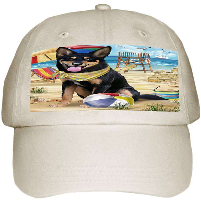 Pet Friendly Beach Australian Kelpie Dog  Ball Hat Cap HAT53670