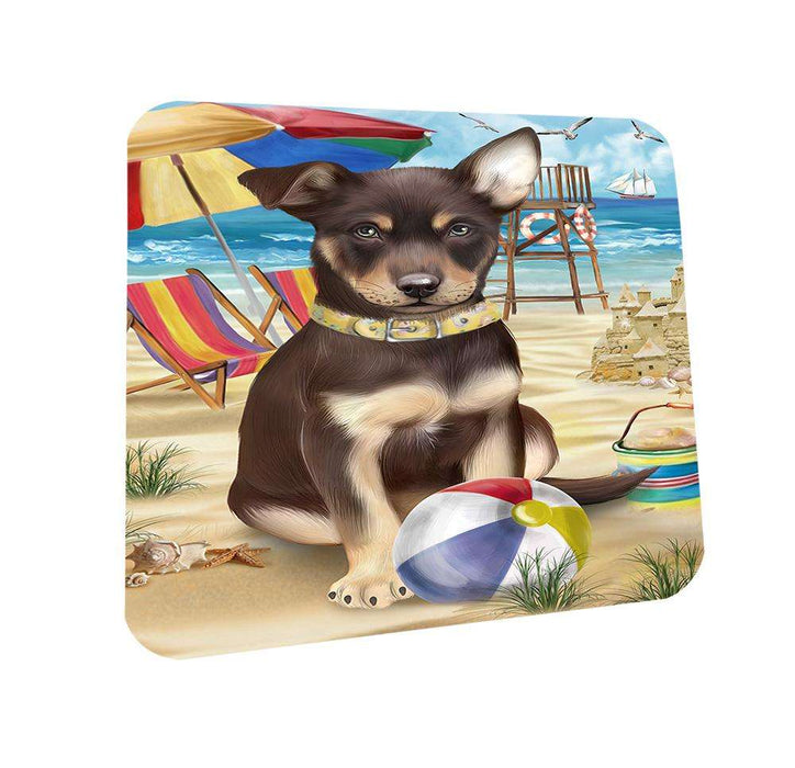 Pet Friendly Beach Australian Kelpie Dog Coasters Set of 4 CST49936