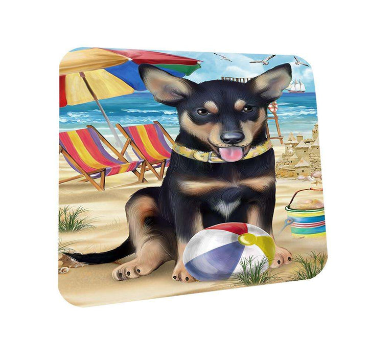 Pet Friendly Beach Australian Kelpie Dog Coasters Set of 4 CST49937