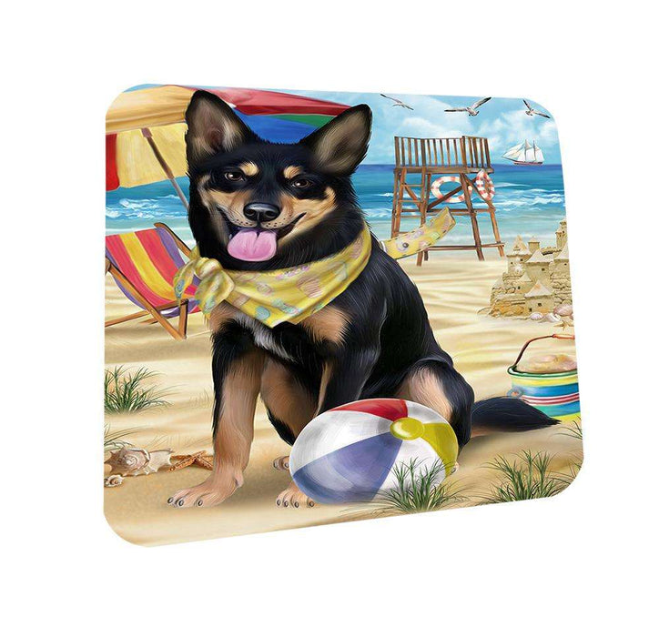 Pet Friendly Beach Australian Kelpie Dog Coasters Set of 4 CST49938