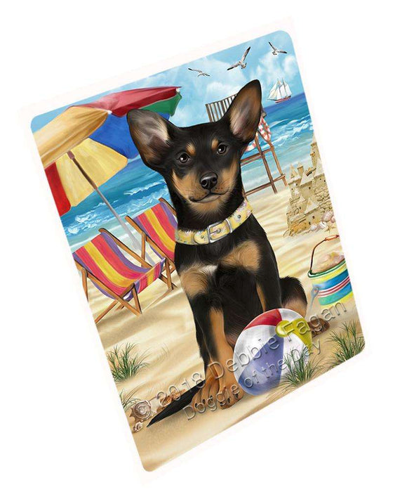 Pet Friendly Beach Australian Kelpie Dog Magnet Mini (3.5" x 2") MAG53793