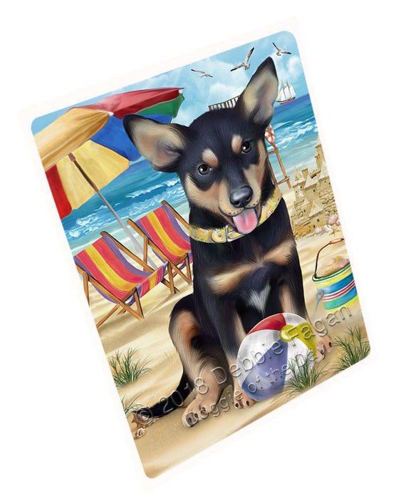 Pet Friendly Beach Australian Kelpie Dog Magnet Mini (3.5" x 2") MAG53802