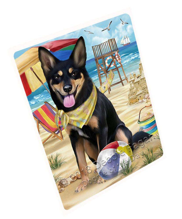 Pet Friendly Beach Australian Kelpie Dog Magnet Mini (3.5" x 2") MAG53805