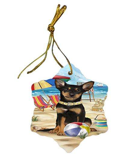 Pet Friendly Beach Australian Kelpie Dog Star Porcelain Ornament SPOR49967