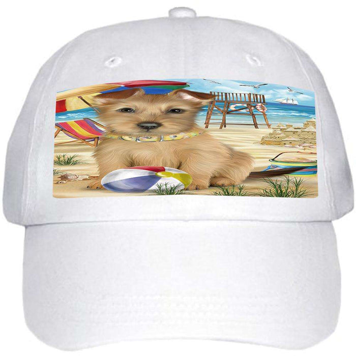 Pet Friendly Beach Australian Terrier Dog  Ball Hat Cap HAT53685