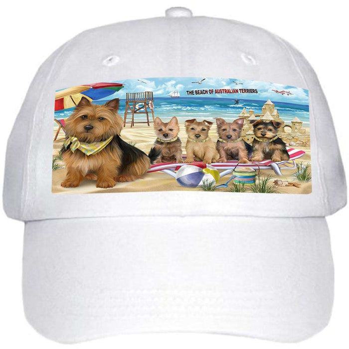 Pet Friendly Beach Australian Terriers Dog  Ball Hat Cap HAT53673