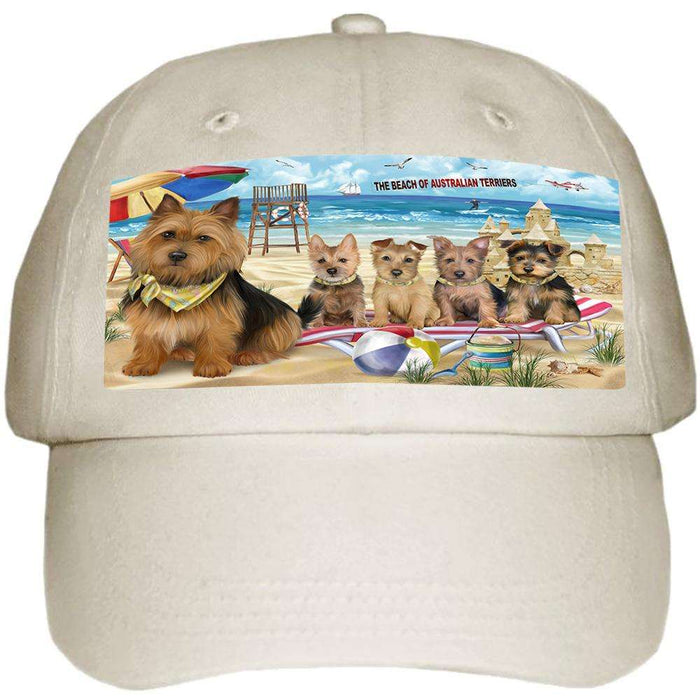 Pet Friendly Beach Australian Terriers Dog  Ball Hat Cap HAT53673