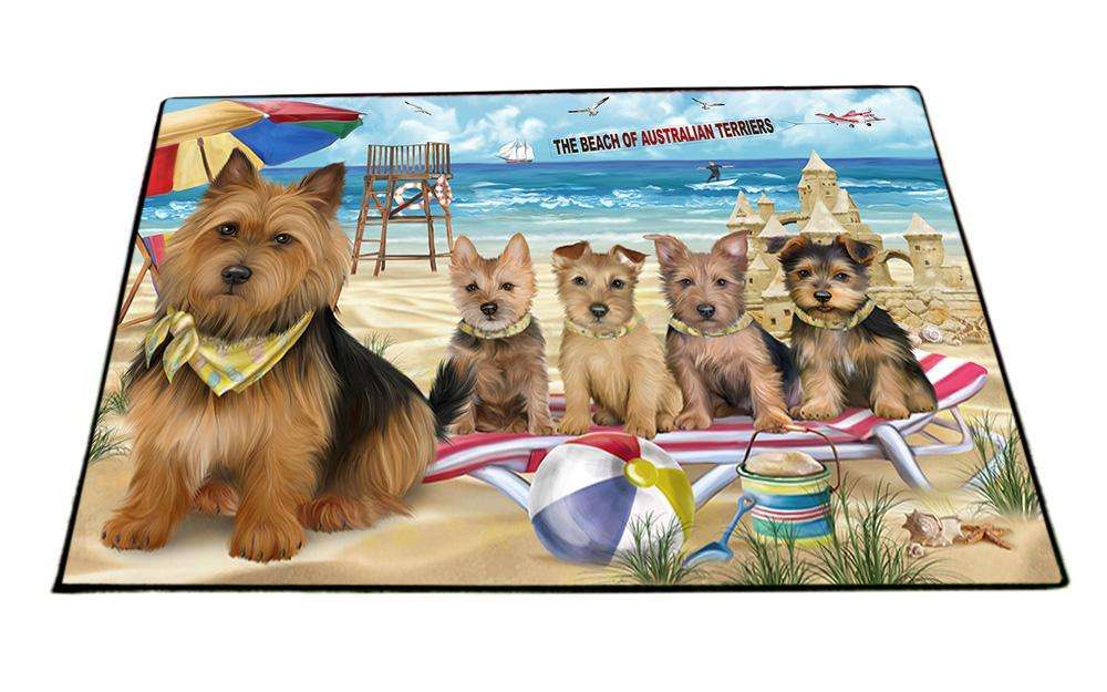 Pet Friendly Beach Australian Terriers Dog  Floormat FLMS50229