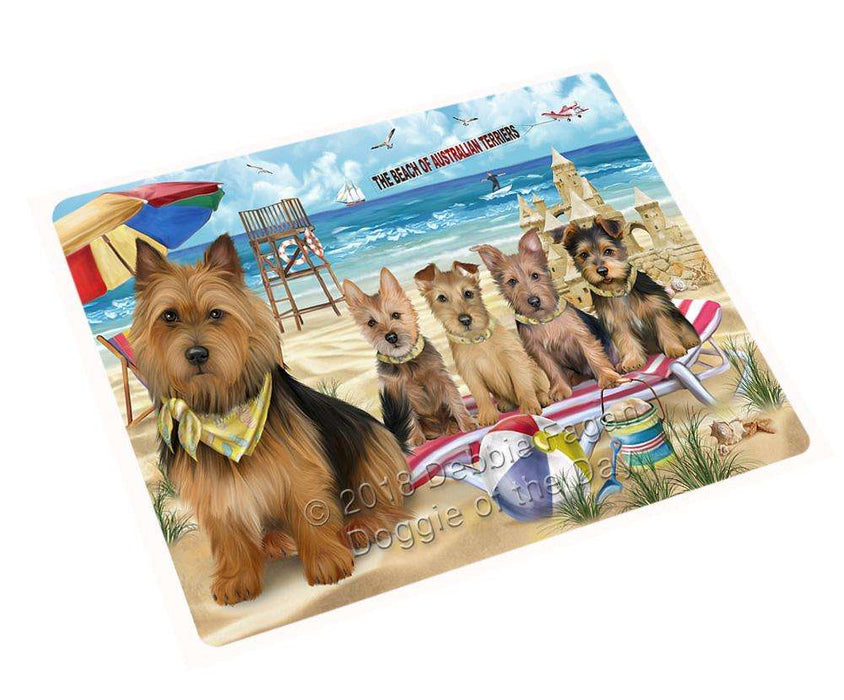 Pet Friendly Beach Australian Terriers Dog Magnet Mini (3.5" x 2") MAG53808