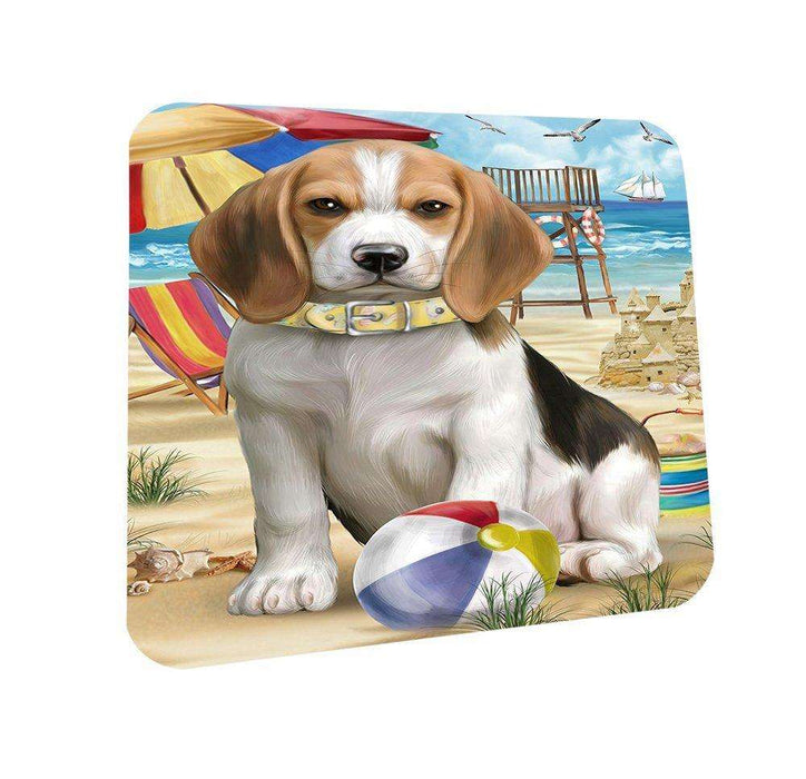 Pet Friendly Beach Beagle Dog Coasters Set of 4 CST48564