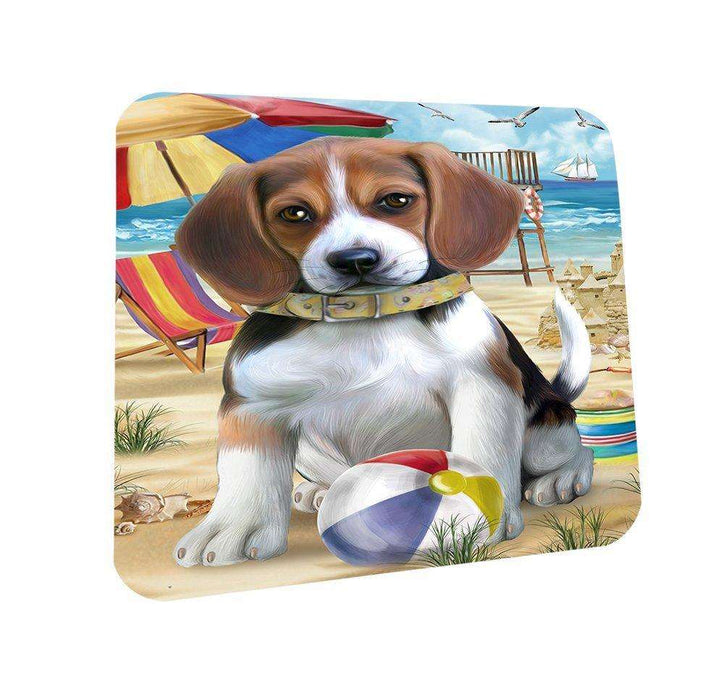 Pet Friendly Beach Beagle Dog Coasters Set of 4 CST48566