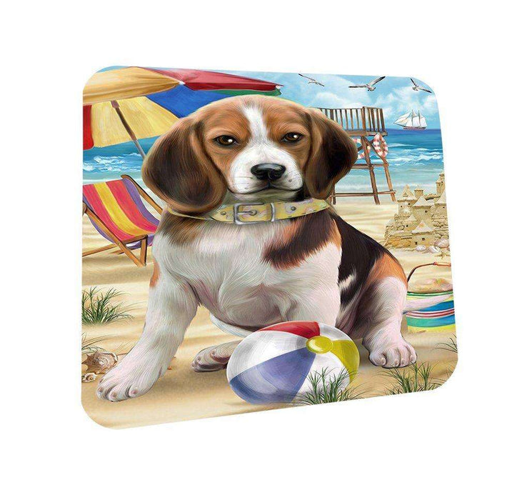 Pet Friendly Beach Beagle Dog Coasters Set of 4 CST48567