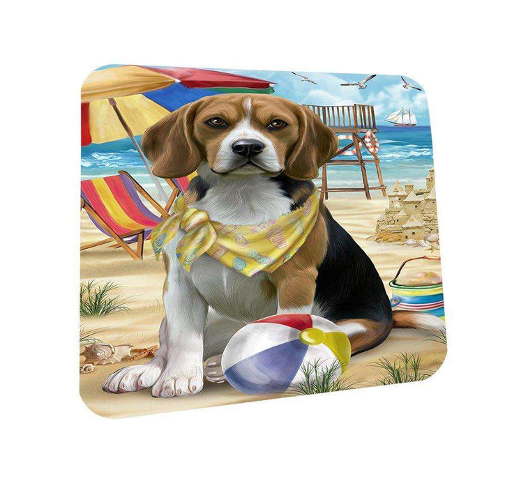 Pet Friendly Beach Beagle Dog Coasters Set of 4 CST48568