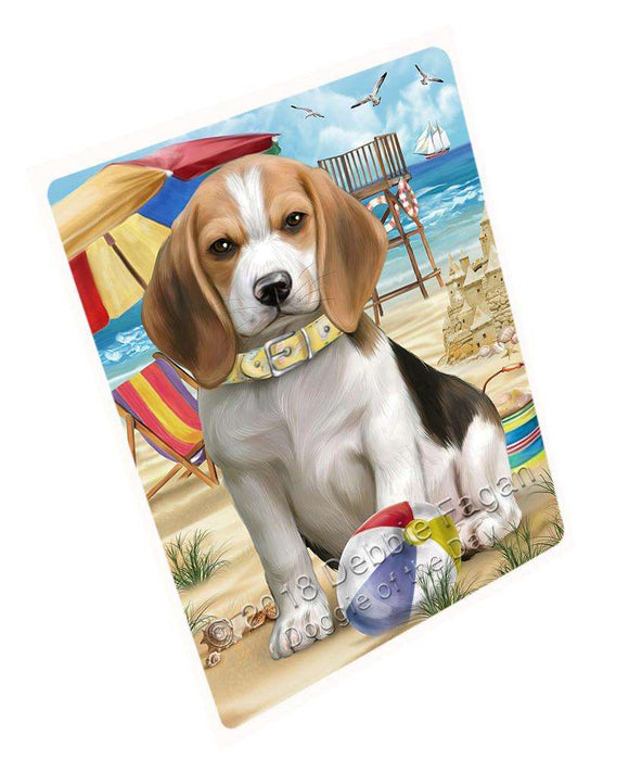 Pet Friendly Beach Beagle Dog Magnet Mini (3.5" x 2") MAG49509