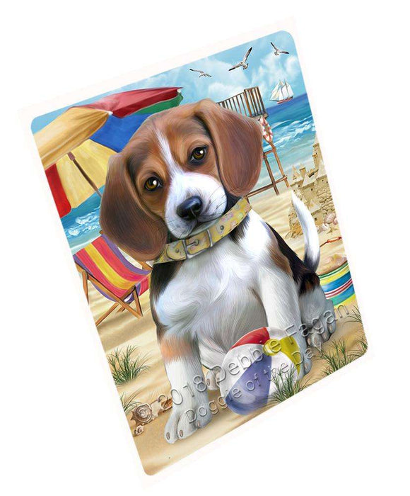 Pet Friendly Beach Beagle Dog Magnet Mini (3.5" x 2") MAG49515